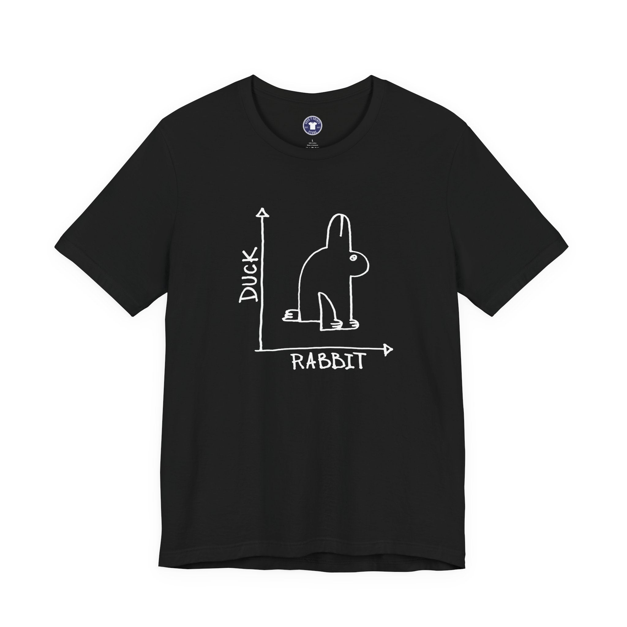 Rabbit-Duck Paradox - Premium Unisex Crewneck T-Shirt
