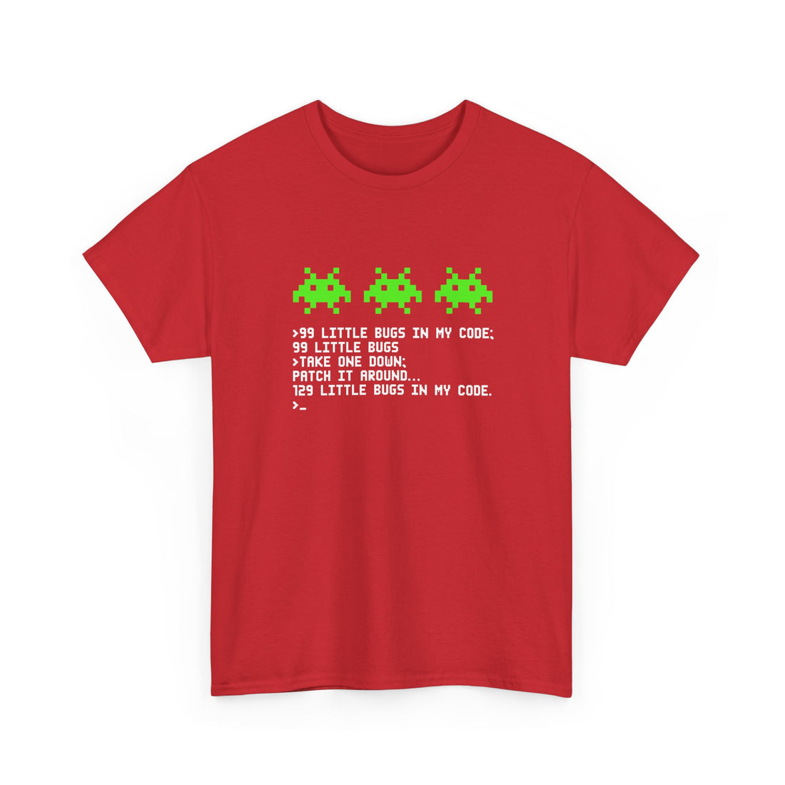 99 Little Bugs In My Code - Nerd Shirt - IT Shirt - Regular Unisex Crewneck T-Shirt