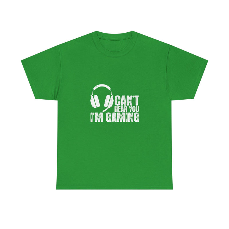 Can't Hear You I'm Gaming T-Shirt, Gamer Gift Tee, Video Game Shirt, Geek T-Shirt, Nerd Shirt, Casual Gamer Apparel, Gaming Headset Design