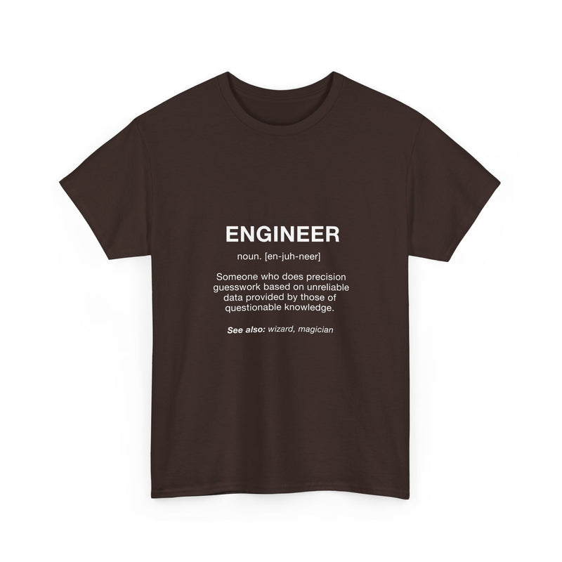 Engineer Definition T-Shirt, Funny Geek T-Shirt, Nerd Shirt, Precision Humor Tee, Science Gift, Engineer Pun Shirt, Engineering Humor Tee