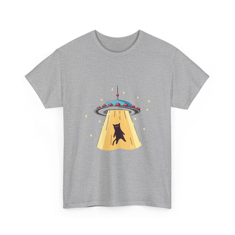 Alien Abduction Cat T-Shirt, UFO Shirt, Space Tee, Sci-Fi Humor Gift, Geek T-Shirt, Nerd Shirt, Funny Cat Art, Outer Space Design Apparel