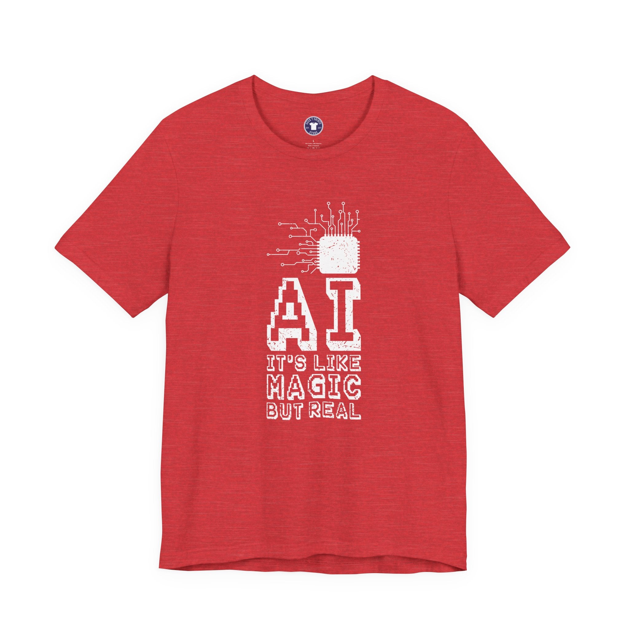 AI Like Magic But Real - Premium Unisex Crewneck T-Shirt