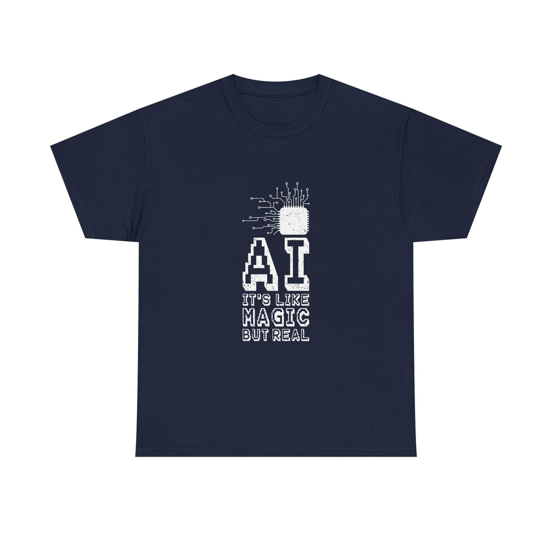 AI Magic T-Shirt, Circuit Tech Tee, Geek T-Shirt, Nerd Shirt, Futuristic Design, Innovation Gift, Science Apparel, Tech Humor Shirt