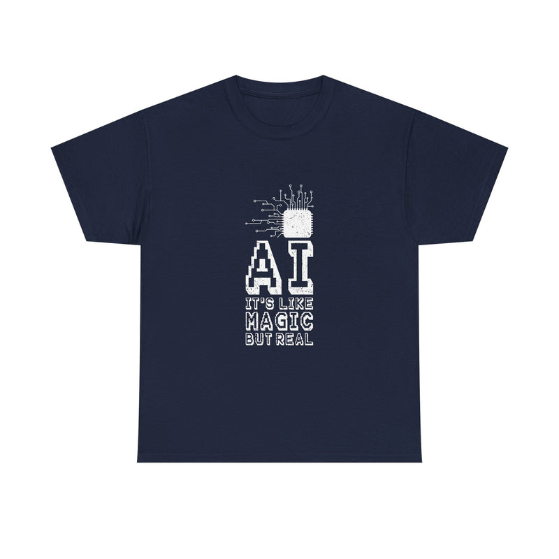 AI Magic T-Shirt, Circuit Tech Tee, Geek T-Shirt, Nerd Shirt, Futuristic Design, Innovation Gift, Science Apparel, Tech Humor Shirt