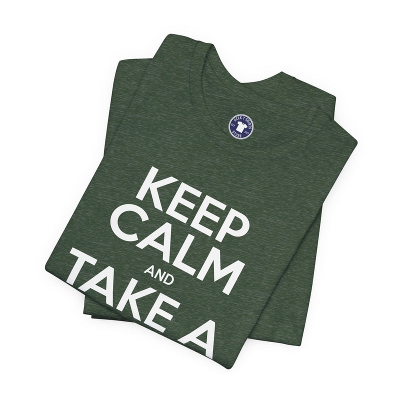 Keep Calm And Take A Break - Computer Shirt - Premium Unisex Crewneck T-Shirt