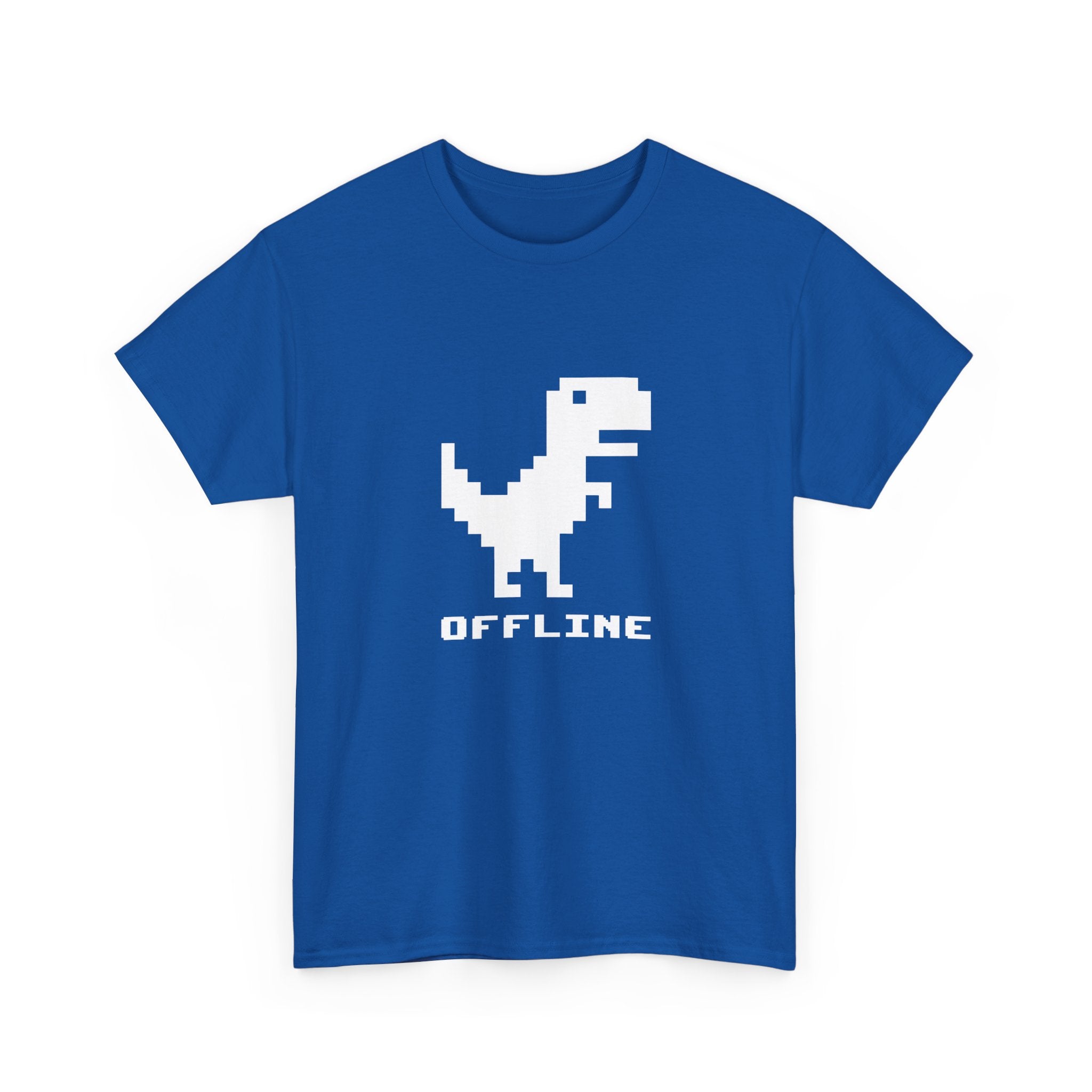 Offline - Pixelated Dinosaur Error Message -  Unisex Crewneck T-Shirt