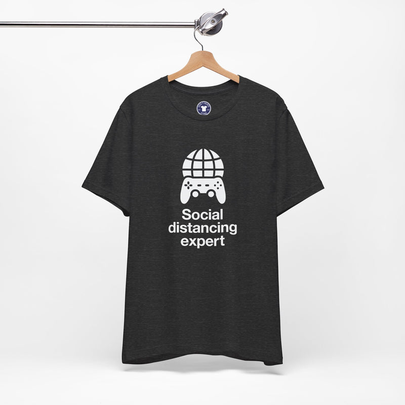 Social Distancing Expert - Premium Unisex Crewneck T-Shirt