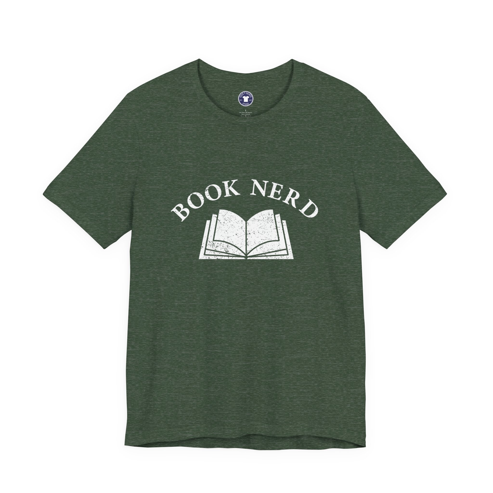Book Nerd - Premium Unisex Crewneck T-Shirt