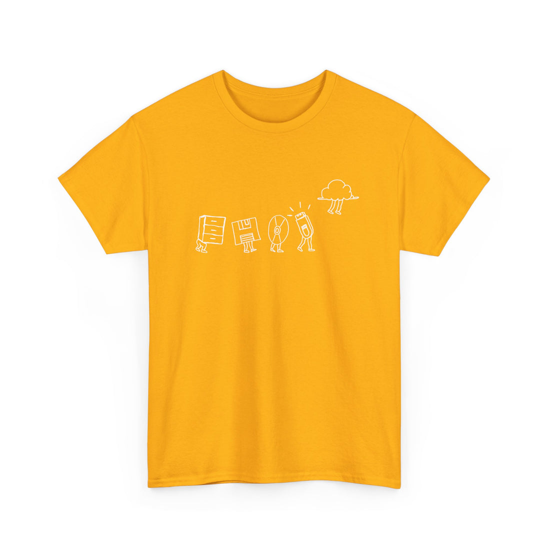 Computer Storage Evolution Cloud - It Coding - Regular Unisex Crewneck T-Shirt