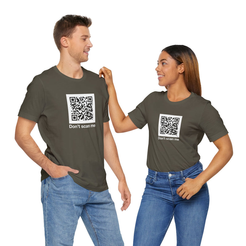 Qr Code Prank - Rick Astley - Dont Scan Me - Premium Unisex Crewneck T-Shirt