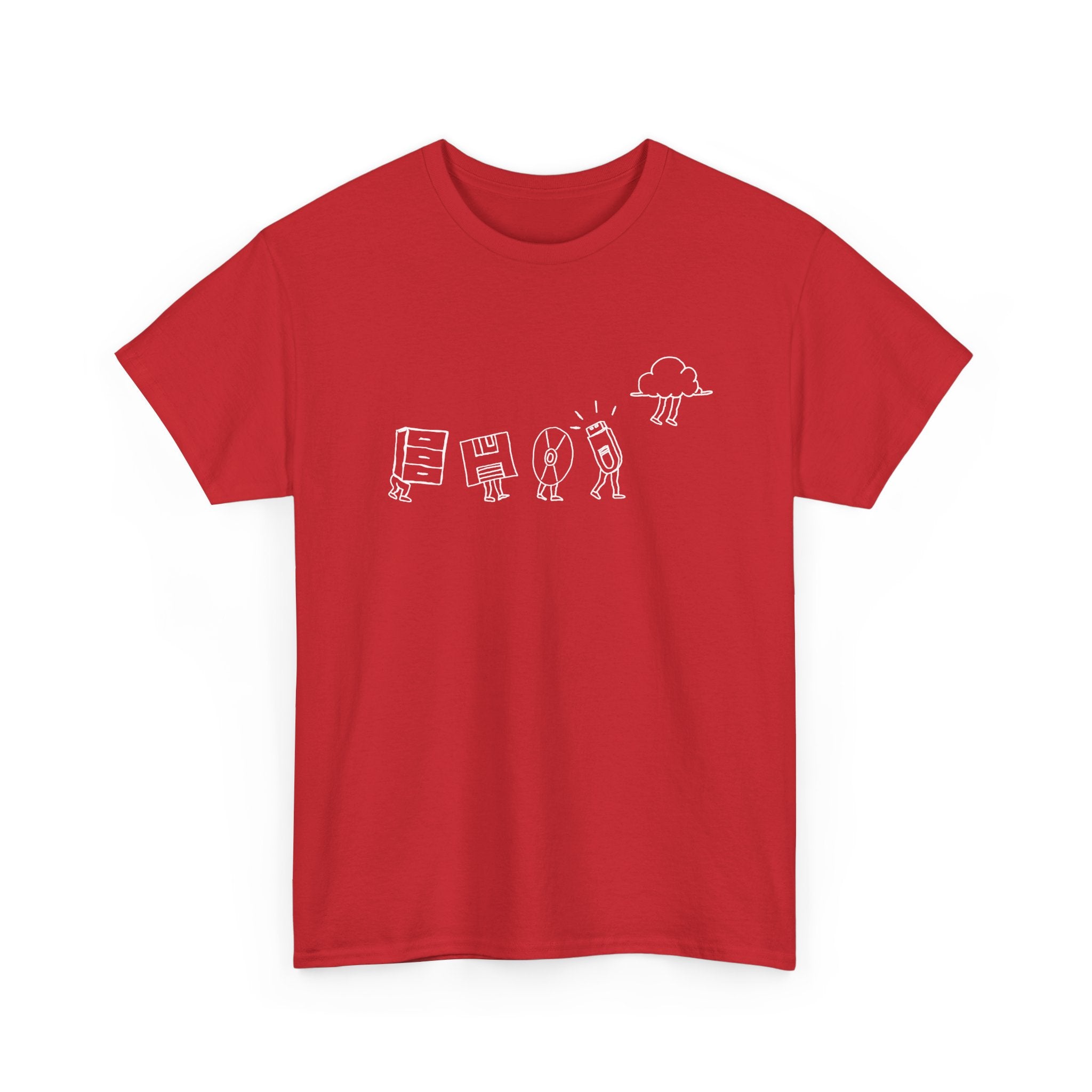 Computer Storage Evolution Cloud - It Coding -  Unisex Crewneck T-Shirt