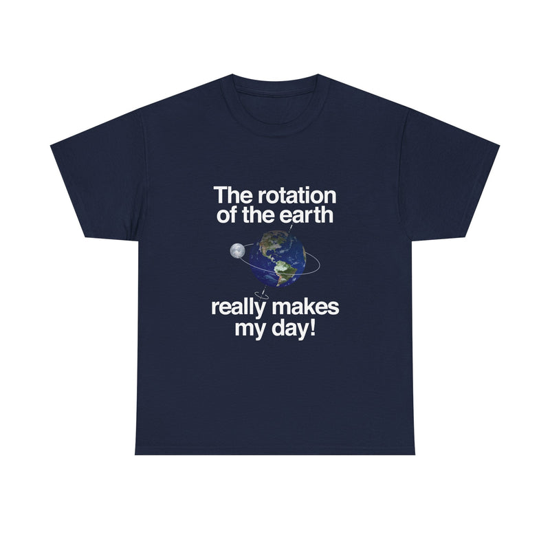 Earth Rotation T-Shirt, Science Geek Tee, Nerd Shirt, Astronomy Gift, Planet Earth Shirt, Space Humor, Science Lover Apparel, Celestial Art