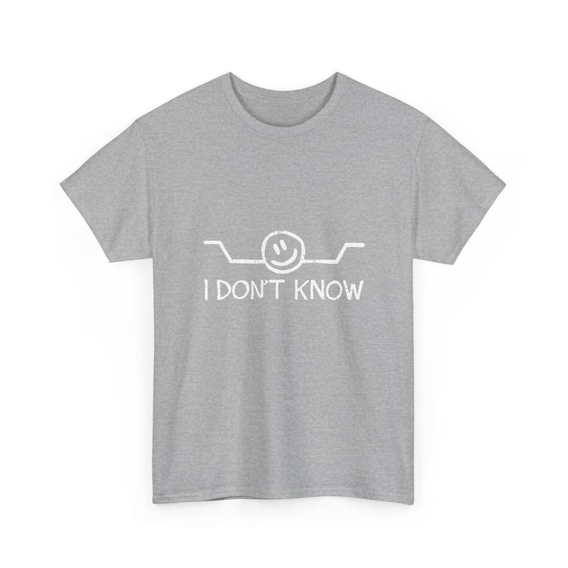 I Don’t Know T-Shirt, Funny Geek T-Shirt, Nerd Shirt, Sarcastic Humor Tee, Casual Graphic Top, Quirky Gift Idea, Minimalist Design Tee