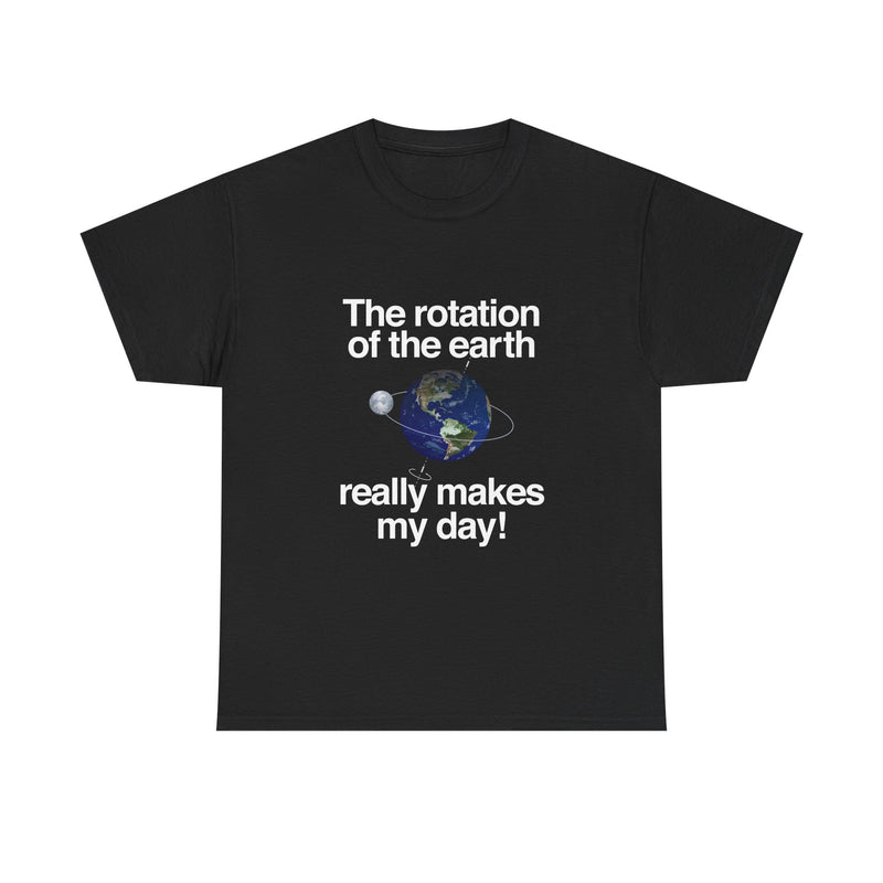 Earth Rotation T-Shirt, Science Geek Tee, Nerd Shirt, Astronomy Gift, Planet Earth Shirt, Space Humor, Science Lover Apparel, Celestial Art