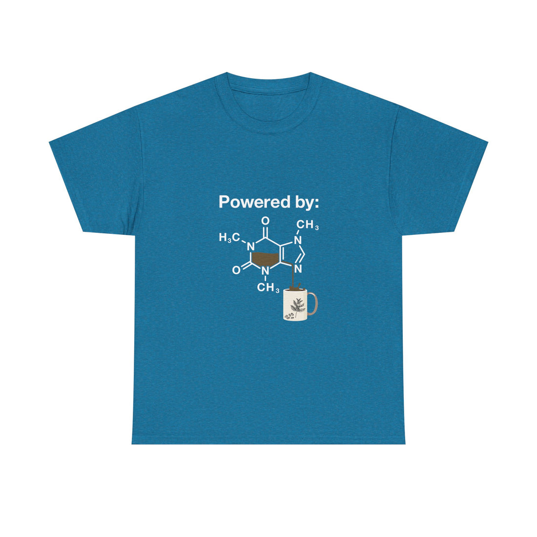 Caffeine Molecule T-Shirt, Coffee Science Tee, Geek T-Shirt, Nerd Shirt, Chemistry Humor Gift, Coffee Lover Present, Science Art Apparel