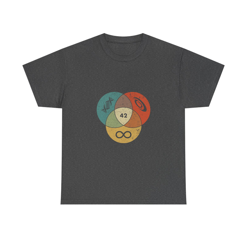 42 T-Shirt Hitchhikers Guide to the Galaxy Shirt Science Infinity DNA Galaxy Tee Geek Humor Gift Sci-fi Nerd Present Top
