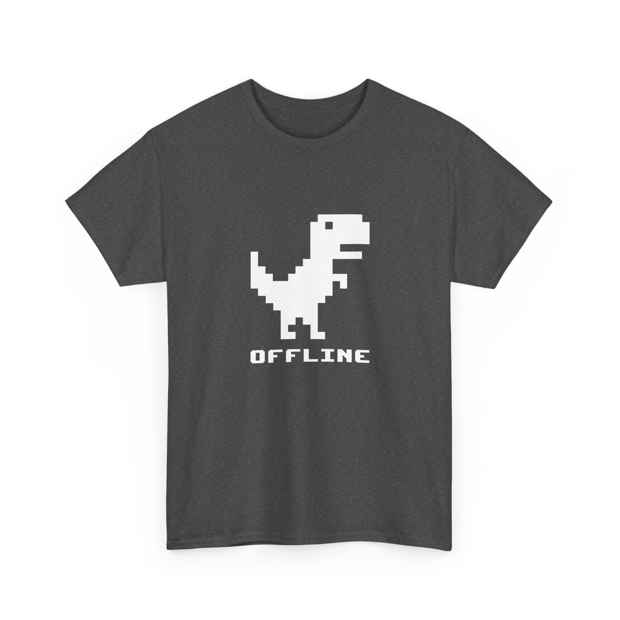 Offline - Pixelated Dinosaur Error Message -  Unisex Crewneck T-Shirt