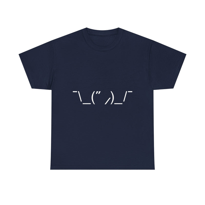 T-Shirt with Quirky ASCII Art Face, Geek T-Shirt, Nerd Shirt, Minimalist Emoticon Tee, Fun Text Art Gift, Casual Statement Shirt