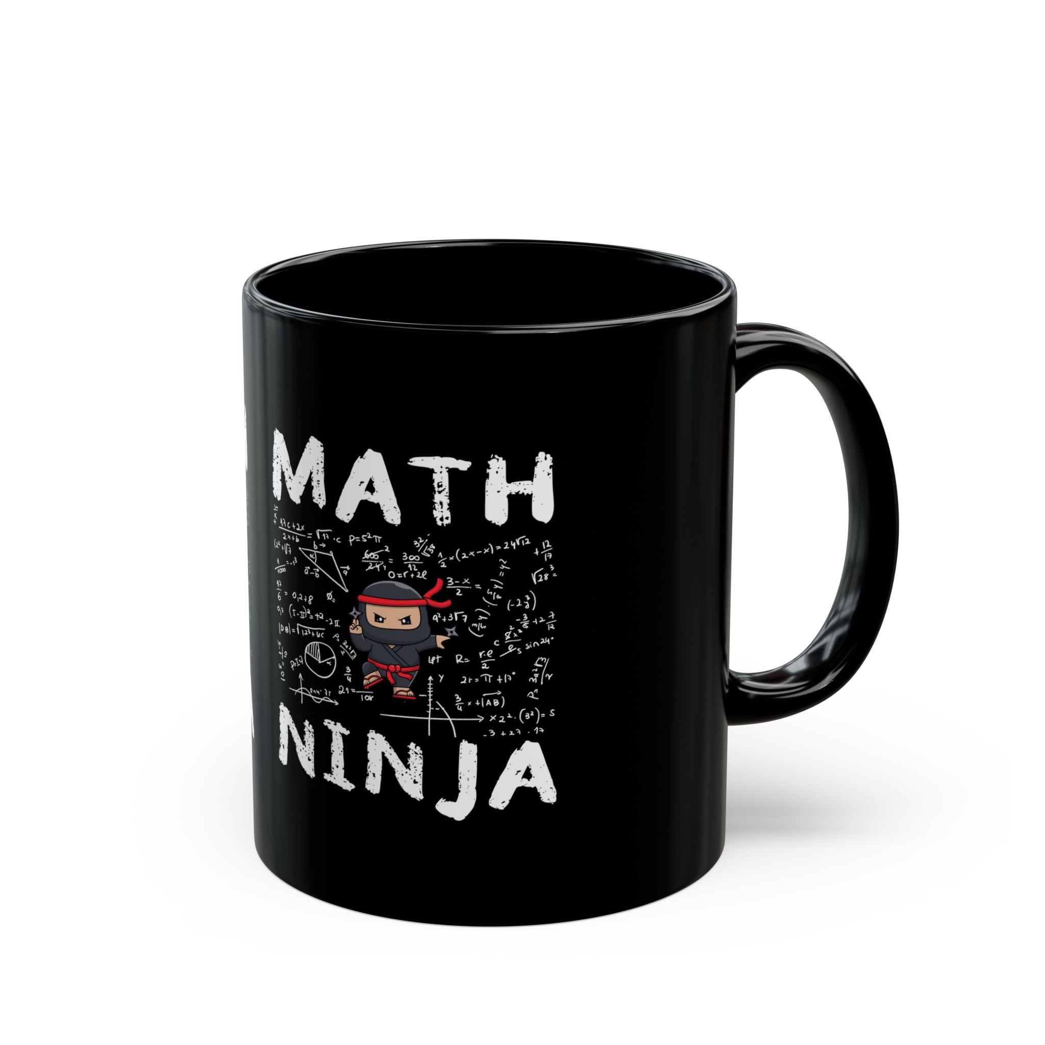Math Ninja - Black Glossy Mug