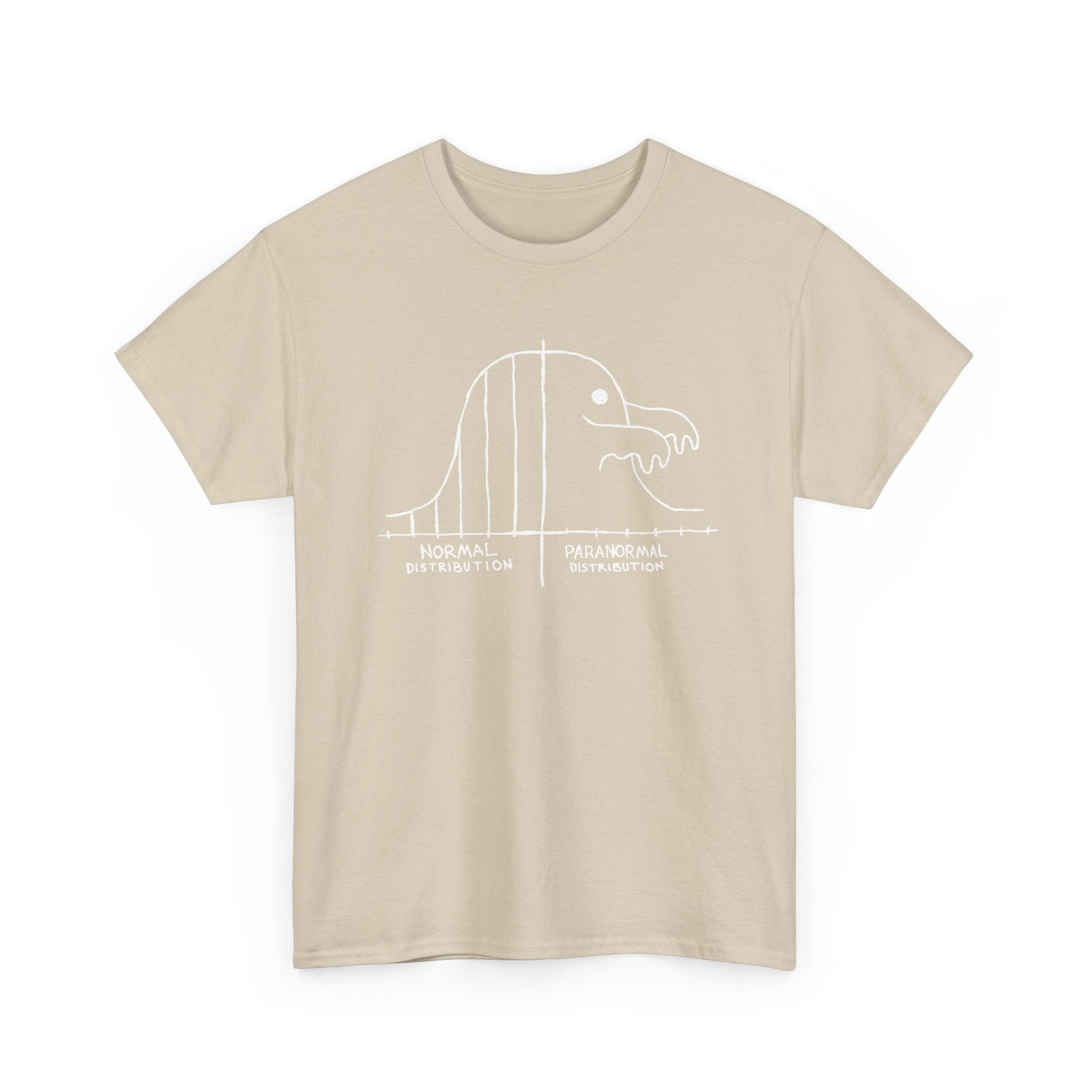 Math Statistics Paranormal Distribution Ghost -  Unisex Crewneck T-Shirt