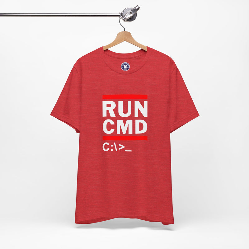 Run CMD C - IT Shirt - Funny Coder Shirt - MS-Dos - Premium Unisex Crewneck T-shirt