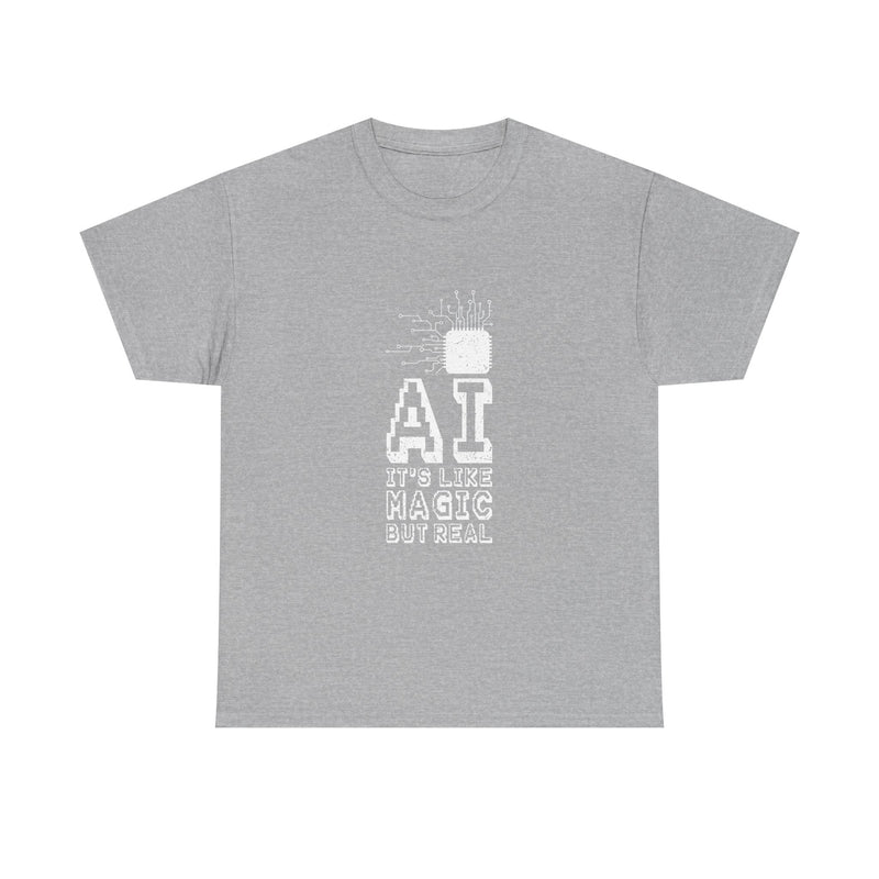 AI Magic T-Shirt, Circuit Tech Tee, Geek T-Shirt, Nerd Shirt, Futuristic Design, Innovation Gift, Science Apparel, Tech Humor Shirt
