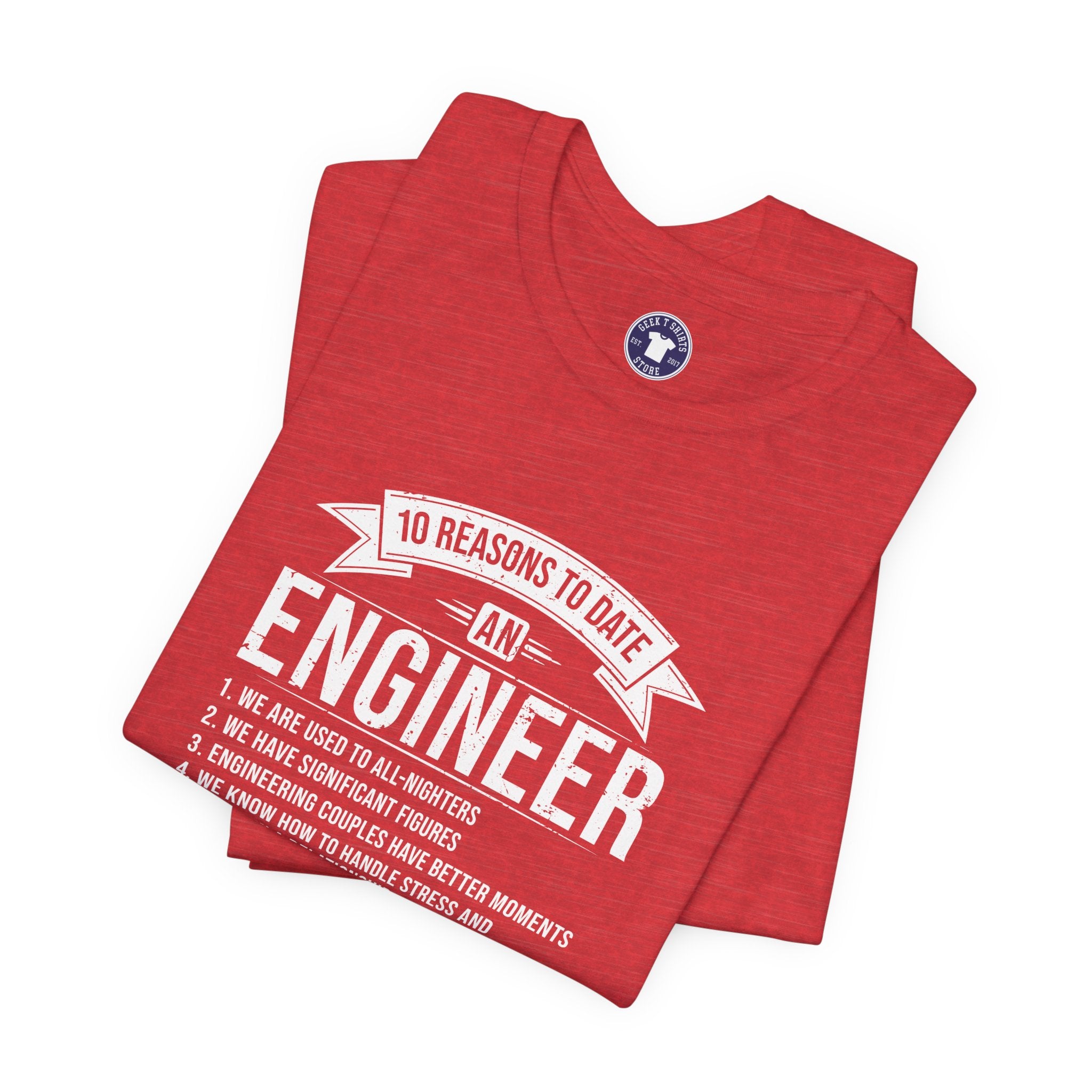 10 Reasons To Date An Engineer Funny Engineering - Premium Unisex Crewneck T-Shirt