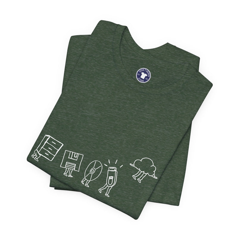 Computer Storage Evolution Cloud - It Coding - Regular Unisex Crewneck T-Shirt