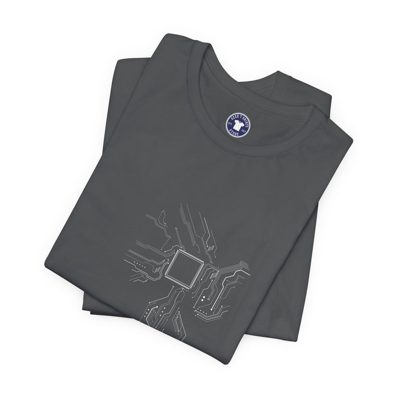 Cpu Heart Chipset Board - Geek Coding T-Shirt - Premium Unisex Crewneck T-Shirt