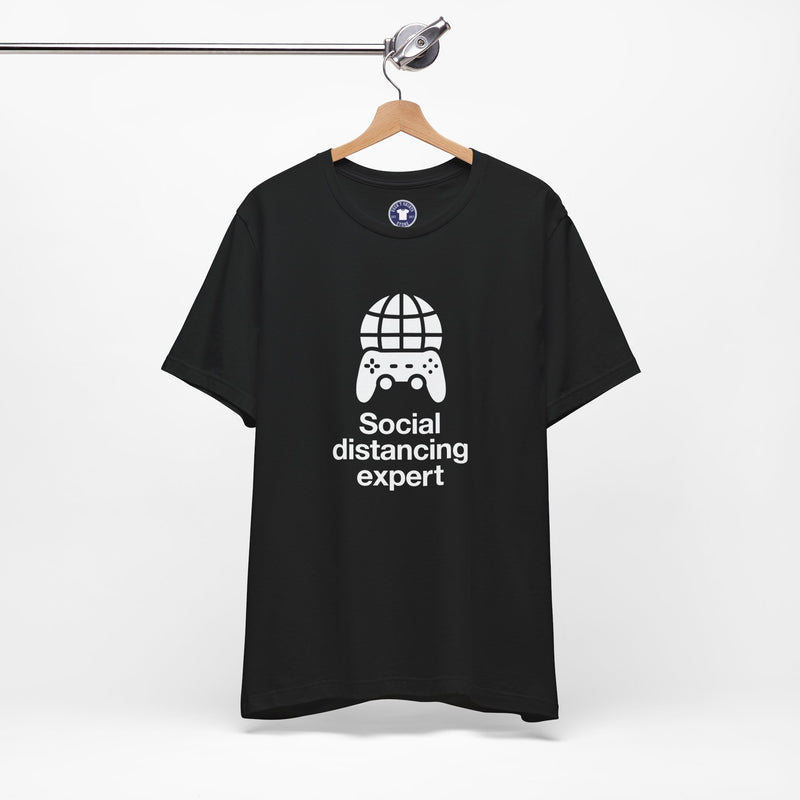 Social Distancing Expert - Premium Unisex Crewneck T-Shirt
