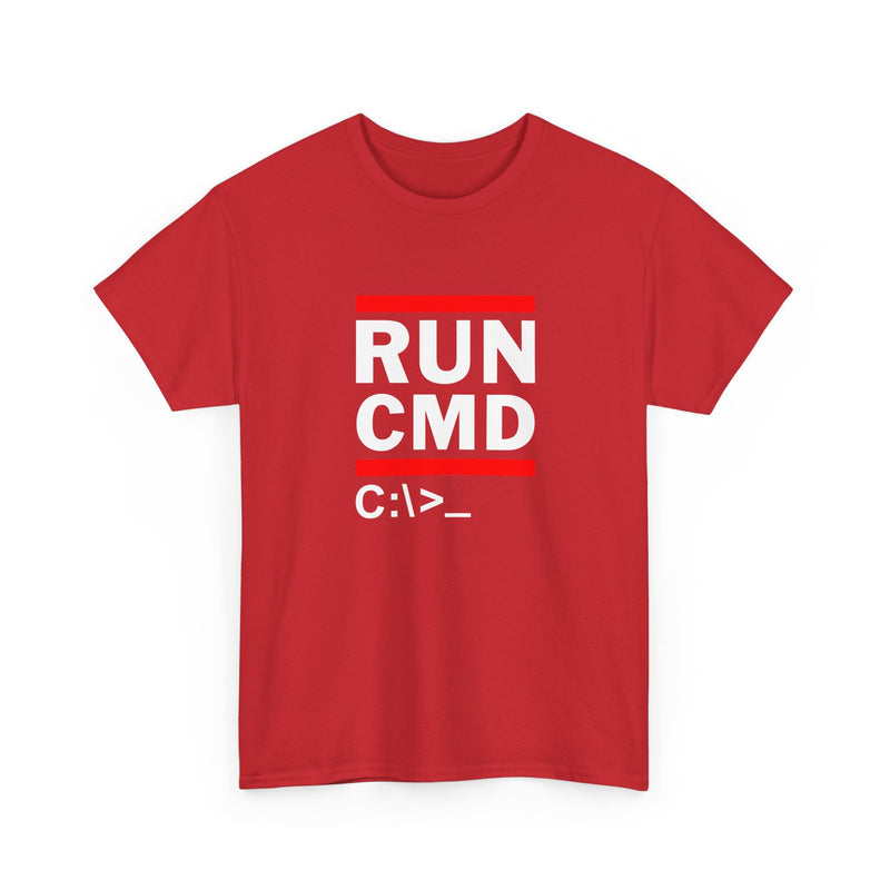 Run Cmd C - It Shirt - Funny Coder Shirt - Ms-Dos - Regular Unisex Crewneck T-Shirt