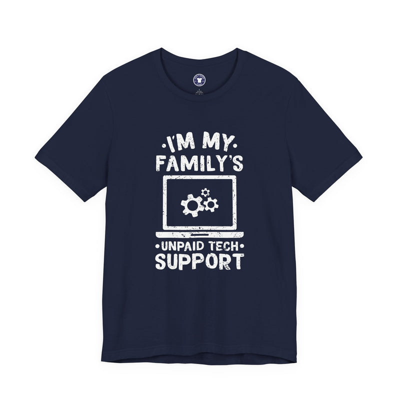 I'm My Family's Unpaid Tech Support - Premium Unisex Crewneck T-Shirt
