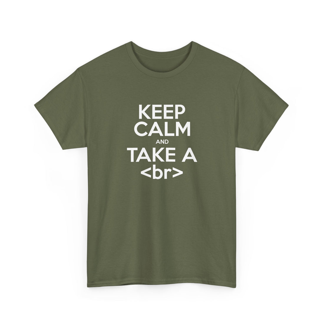 Keep Calm And Take A Break - Computer Shirt - Regular Unisex Crewneck T-Shirt