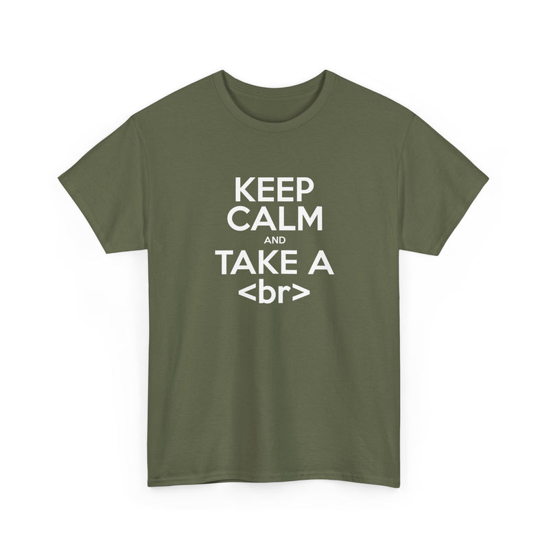 Keep Calm And Take A Break - Computer Shirt - Regular Unisex Crewneck T-Shirt