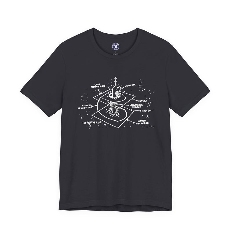 Time Warp Physics Wormhole - Premium Unisex Crewneck T-Shirt