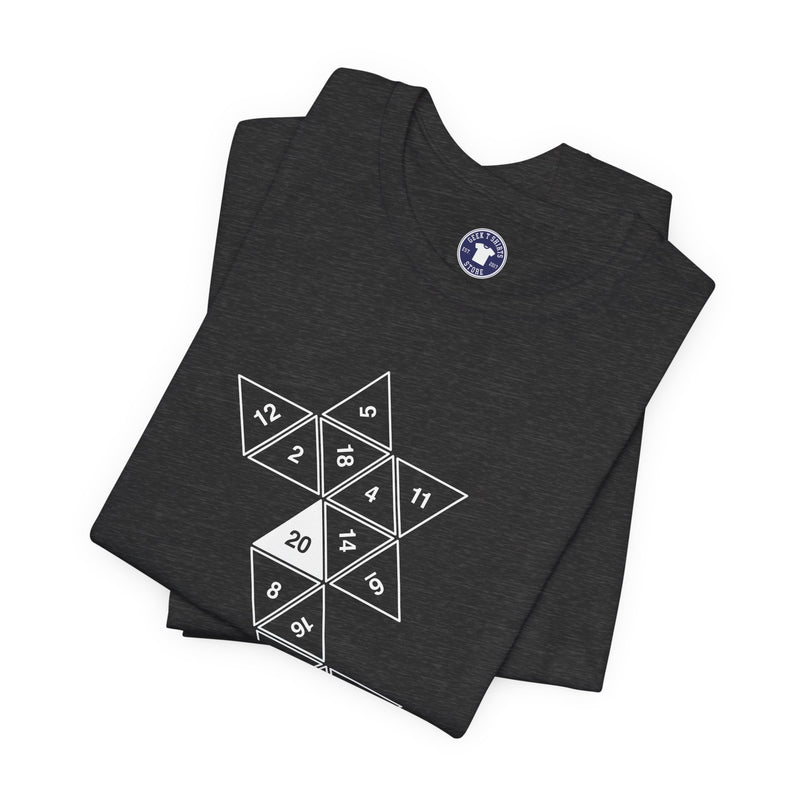 20 Sided Roll Playing Die - Premium Unisex Crewneck T-Shirt