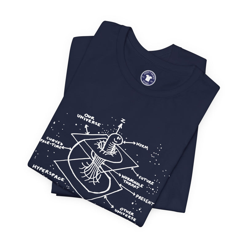 Time Warp Physics Wormhole - Premium Unisex Crewneck T-Shirt