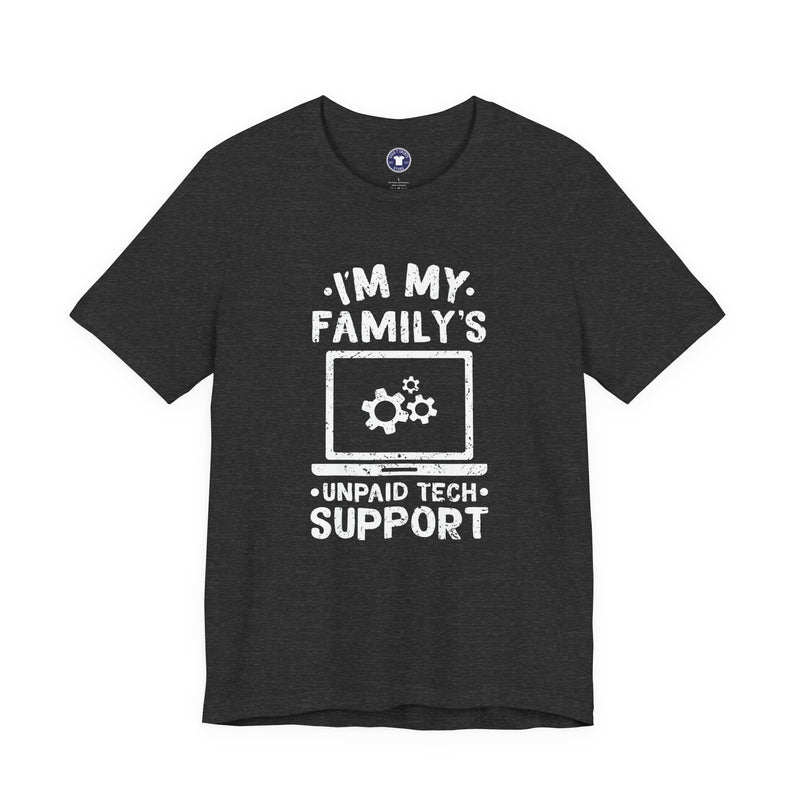 I'm My Family's Unpaid Tech Support - Premium Unisex Crewneck T-Shirt