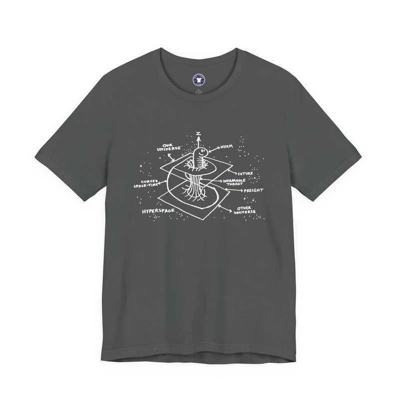 Time Warp Physics Wormhole - Premium Unisex Crewneck T-Shirt