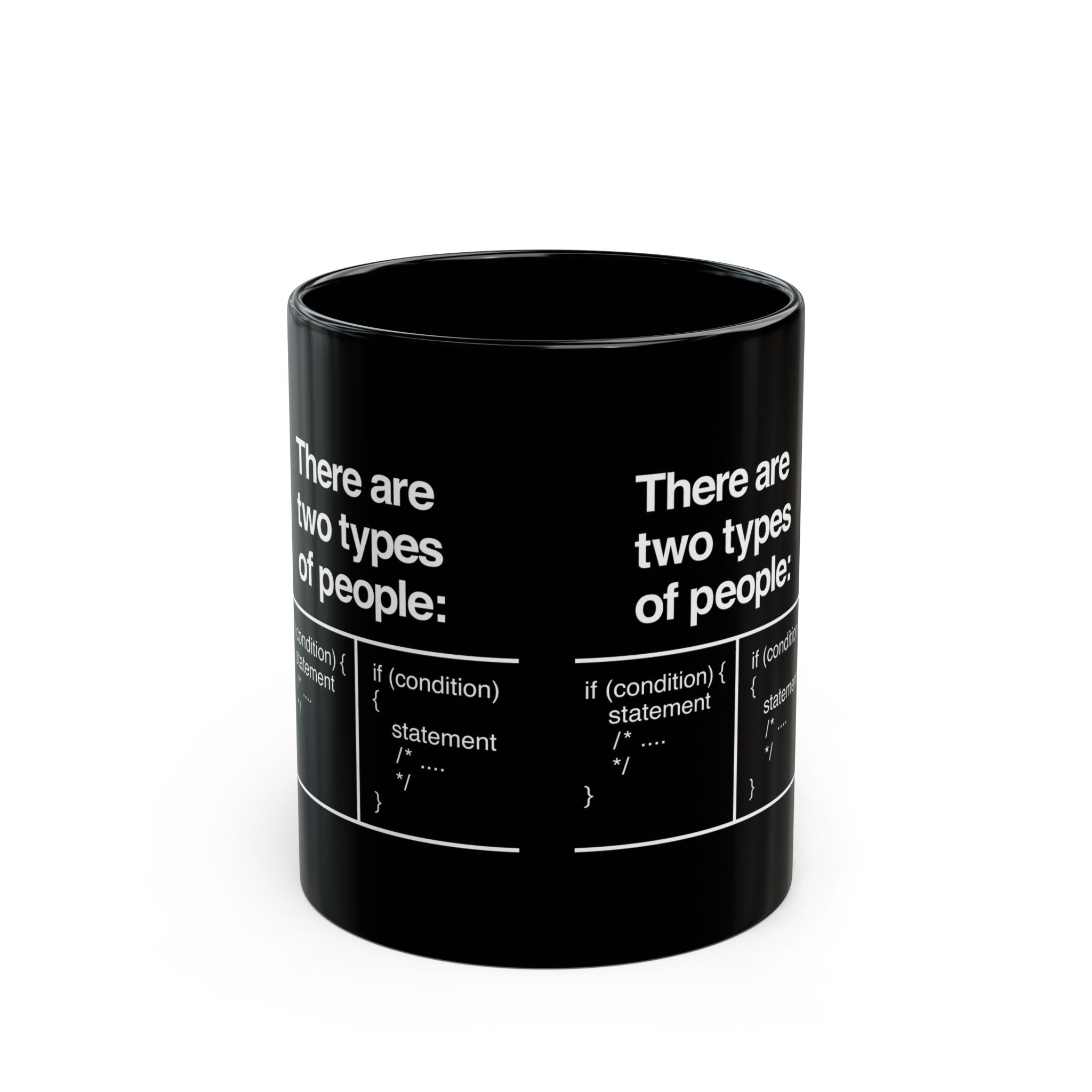 There Are Two Types Of People - Black Glossy Mug