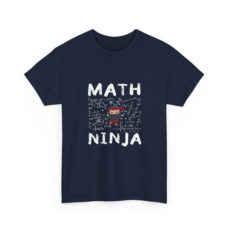 Math Ninja T-Shirt, Geek T-Shirt, Nerd Shirt, Funny Math Tee, Geeky Gift, Math Lover Shirt, Cool Ninja Art, STEM Humor Apparel