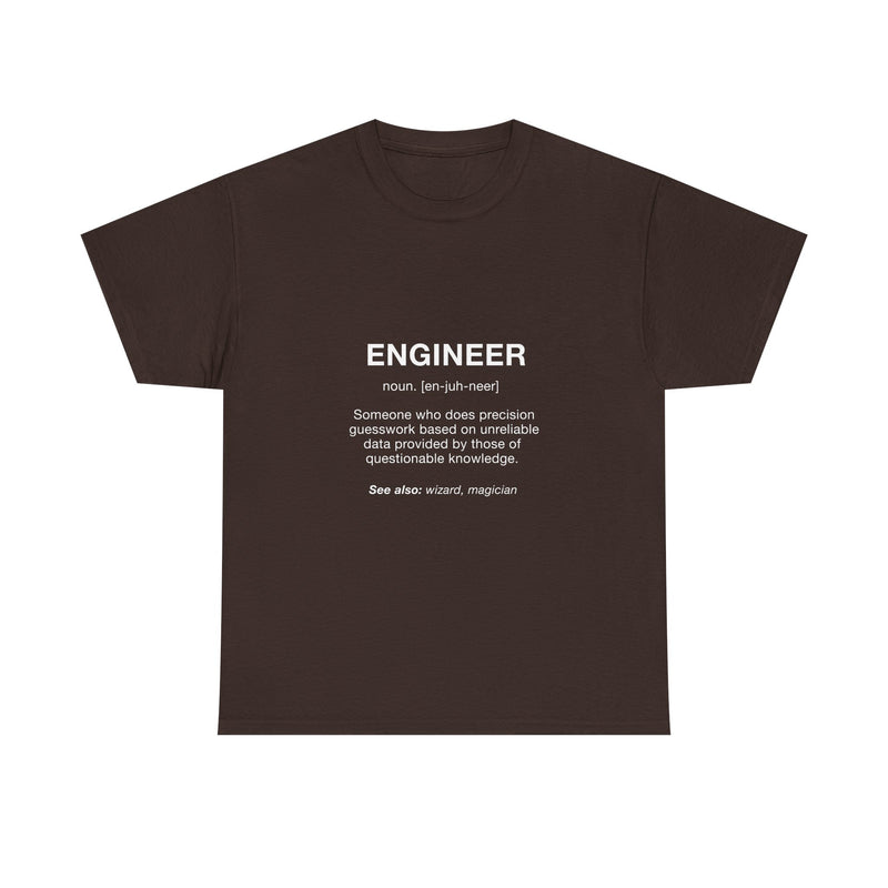 Engineer Definition T-Shirt, Funny Geek T-Shirt, Nerd Shirt, Precision Humor Tee, Science Gift, Engineer Pun Shirt, Engineering Humor Tee