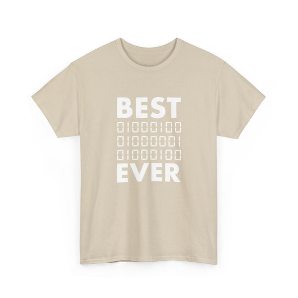 Best Dad Ever In Binary Code -  Unisex Regular Crewneck T-Shirt