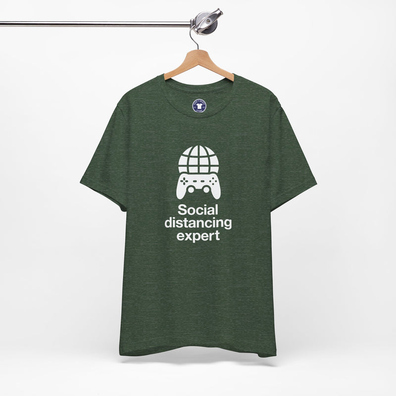 Social Distancing Expert - Premium Unisex Crewneck T-Shirt