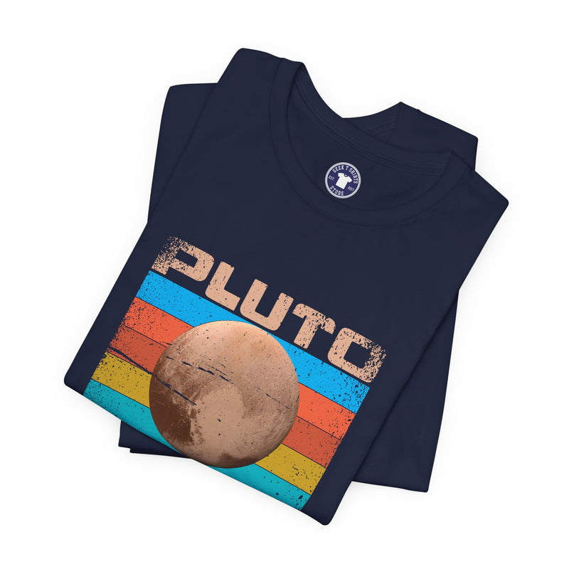 Pluto Never Forget - Geek Shirt - Funny Science Shirt - Premium Unisex Crewneck T-Shirt