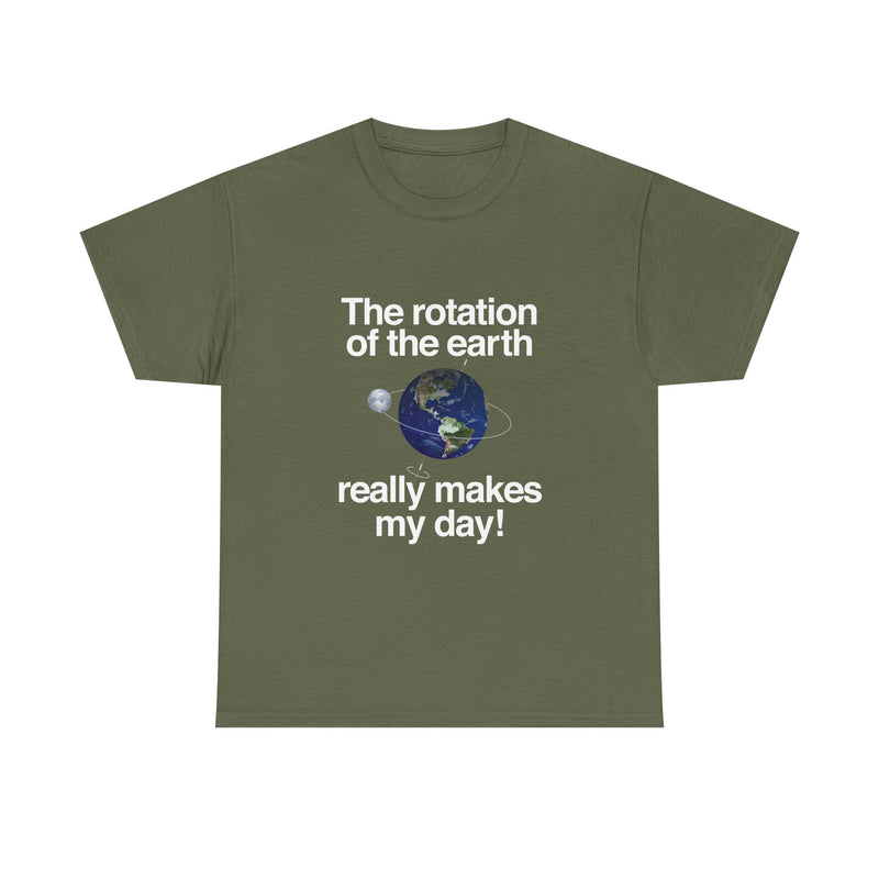 Earth Rotation T-Shirt, Science Geek Tee, Nerd Shirt, Astronomy Gift, Planet Earth Shirt, Space Humor, Science Lover Apparel, Celestial Art