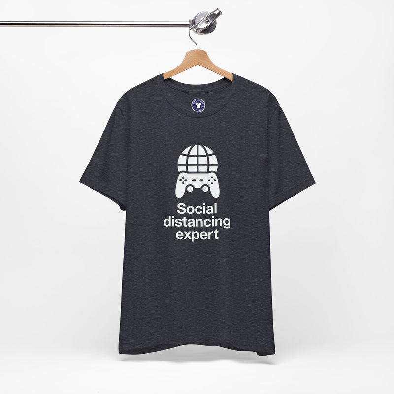 Social Distancing Expert - Premium Unisex Crewneck T-Shirt