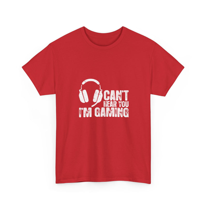 Can't Hear You I'm Gaming T-Shirt, Gamer Gift Tee, Video Game Shirt, Geek T-Shirt, Nerd Shirt, Casual Gamer Apparel, Gaming Headset Design