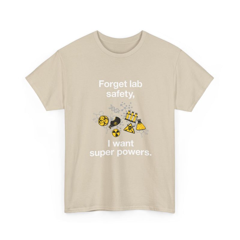 Superpower Lab Science T-Shirt, Geek T-Shirt, Nerd Shirt, Chemistry Humor Tee, Science Lover Gift, Geeky Science Art Shirt, STEM Enthusiast