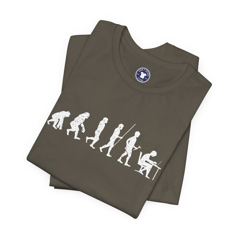 The Evolution To Coders - Premium Unisex Crewneck T-Shirt